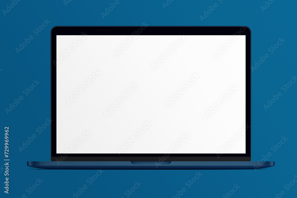 Notebook LCD monitor personal computer isolated template mono block. Blank laptop screen mockup frame display to showcase website design project. Notebook LCD monitor personal computer isolated template mono block. Blank laptop screen mockup frame display to showcase website design project.