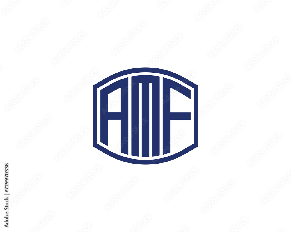 AMF Logo design vector template AMF Logo design vector template