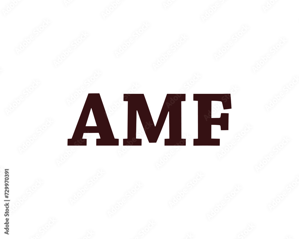 AMF Logo design vector template AMF Logo design vector template