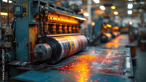 Industrial Printing Press photo