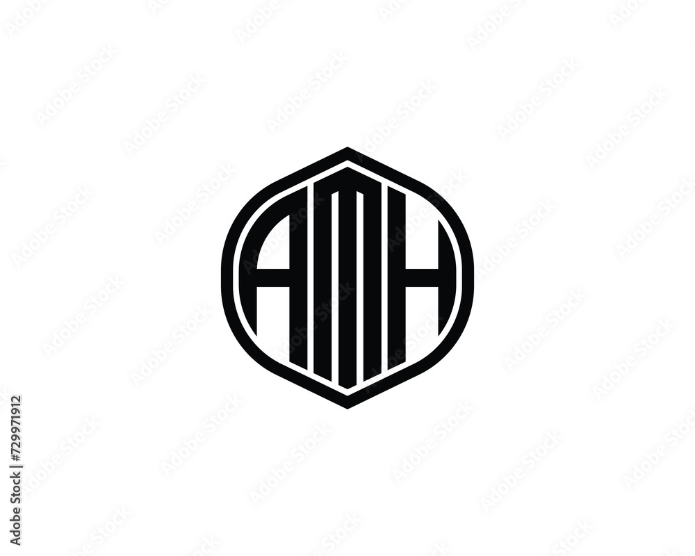 AMH Logo design vector template AMH Logo design vector template