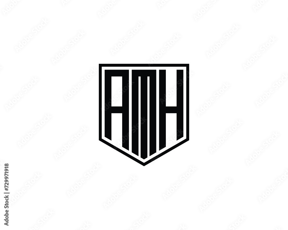 AMH Logo design vector template AMH Logo design vector template