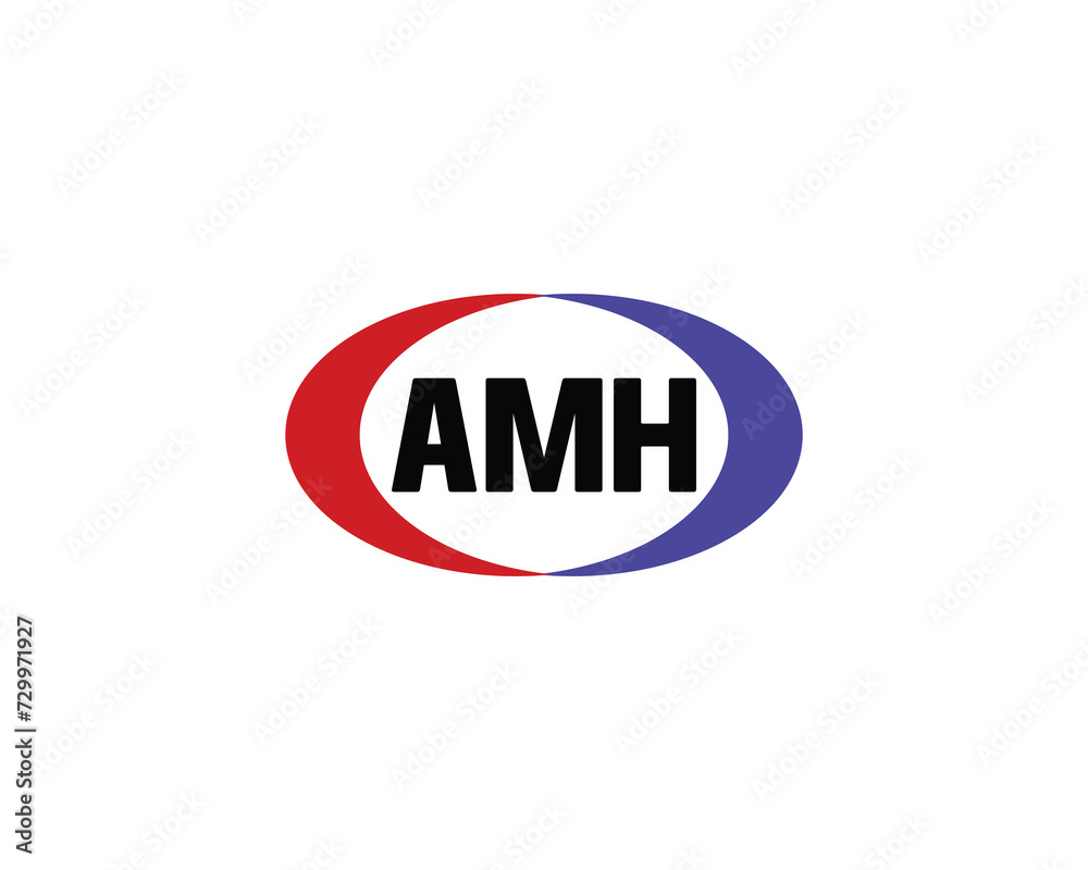 AMH Logo design vector template AMH Logo design vector template