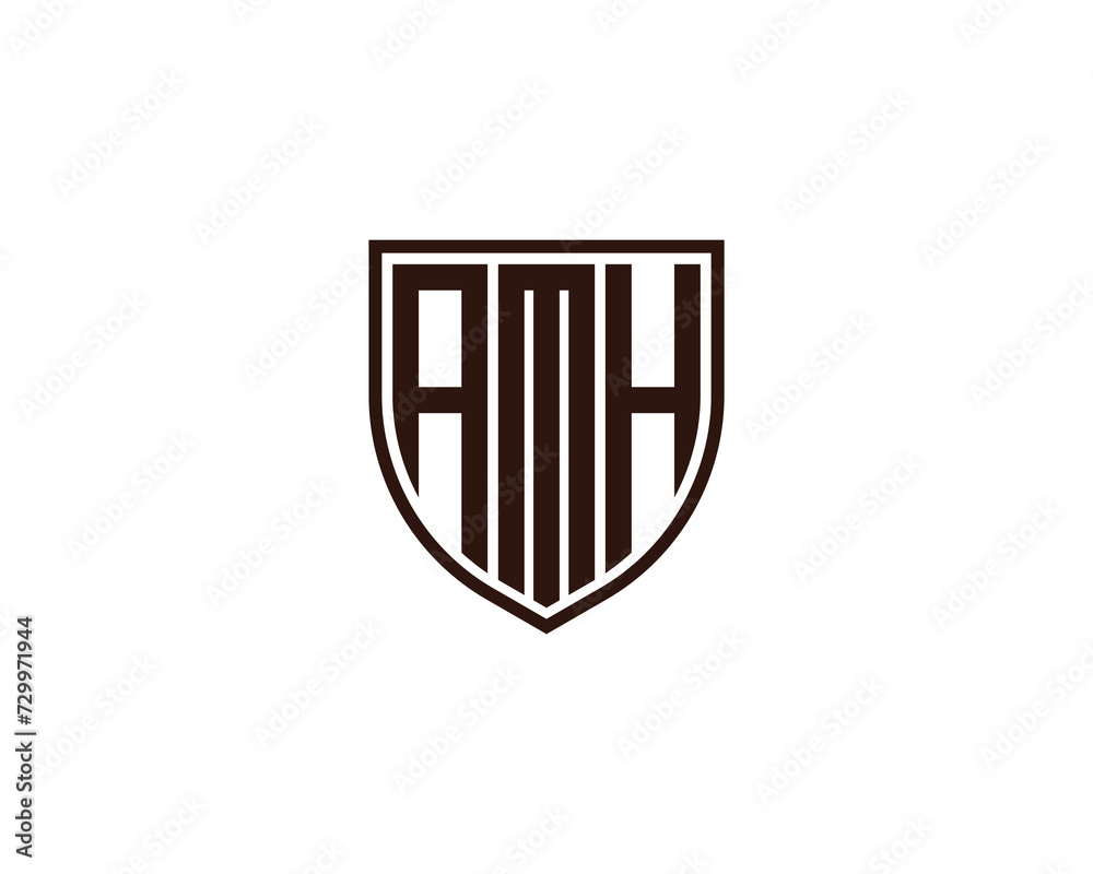 AMH Logo design vector template AMH Logo design vector template