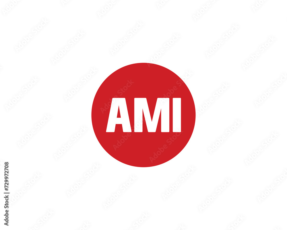 AMI logo design vector template AMI logo design vector template