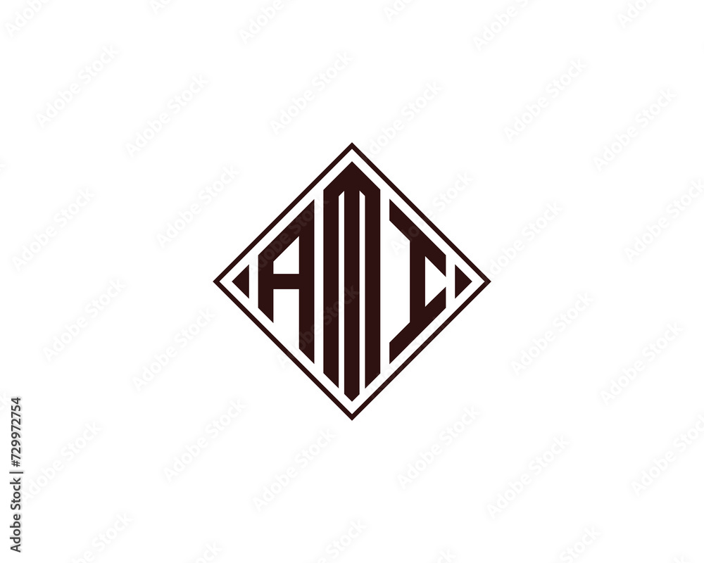 AMI logo design vector template