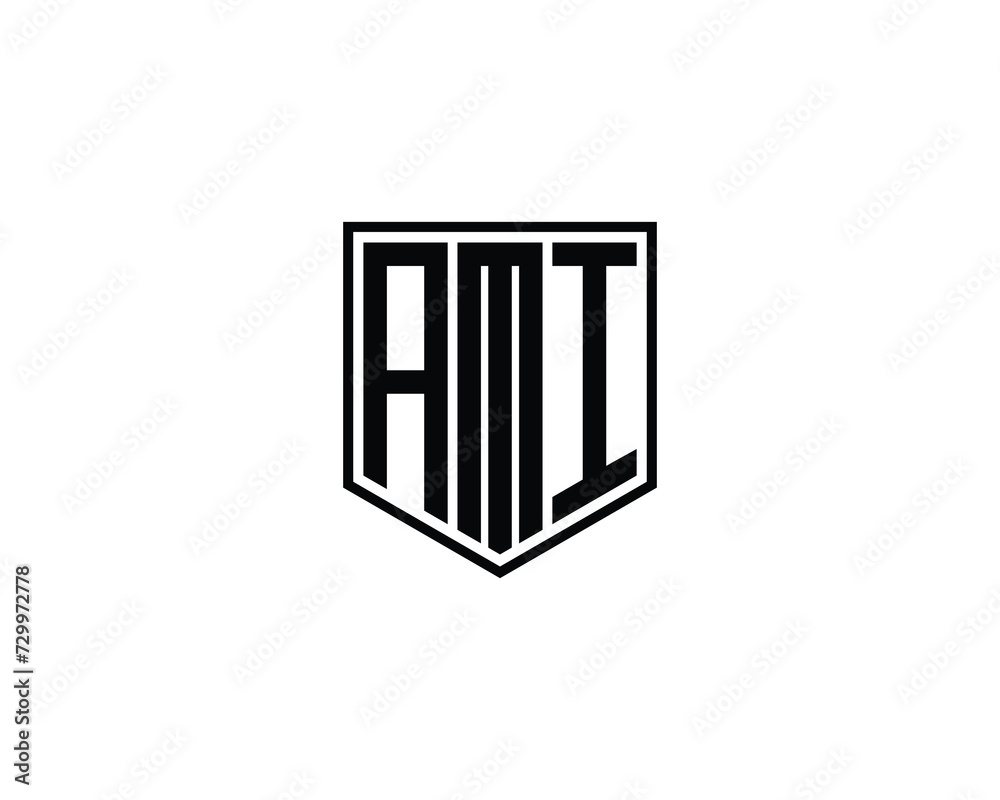 AMI logo design vector template