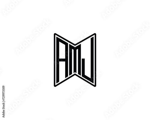 AMJ Logo design vector template