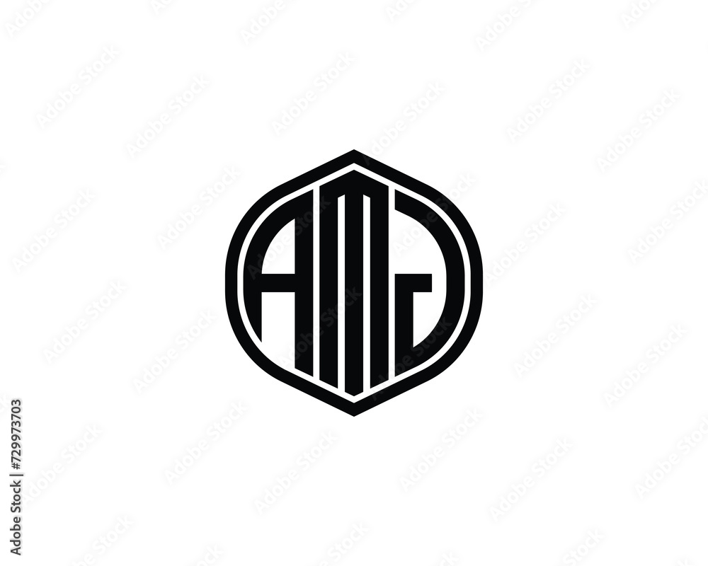 AMJ Logo design vector template AMJ Logo design vector template