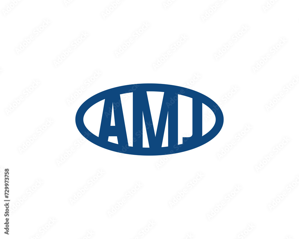 AMJ Logo design vector template AMJ Logo design vector template