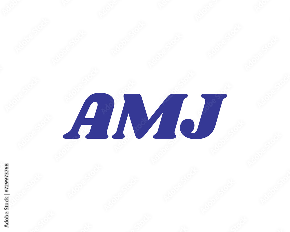 AMJ Logo design vector template AMJ Logo design vector template