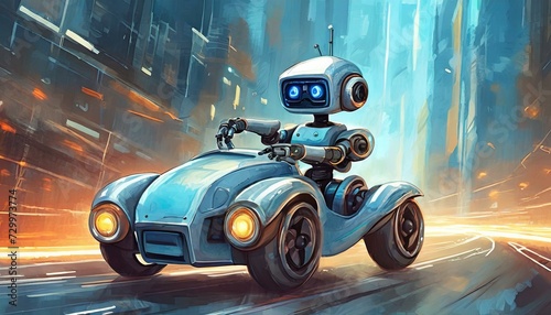 robot cyborg soldier car, auto, vehicle, automobile, transport, transportation, toy,