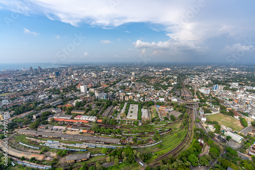 Panoramic View of Colombo City Sri-Lanka from lotus tower © Daniel Olmos