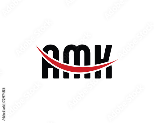 AMK logo design vector template photo