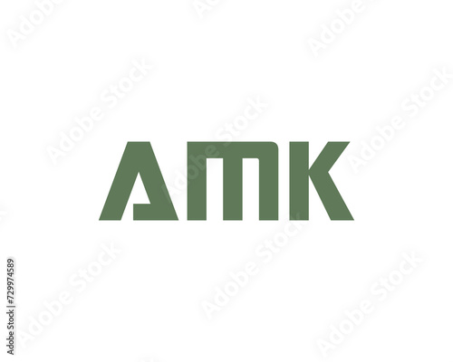 AMK logo design vector template photo