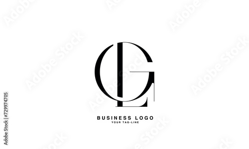 GL, LG, G, L;, Abstract Letters Logo Monogram