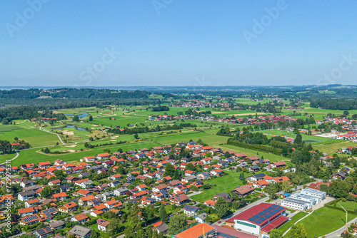 Blick auf die Marktgemeinde Grassau im oberbayerischen Chiemgau photo