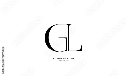 GL, LG, G, L;, Abstract Letters Logo Monogram