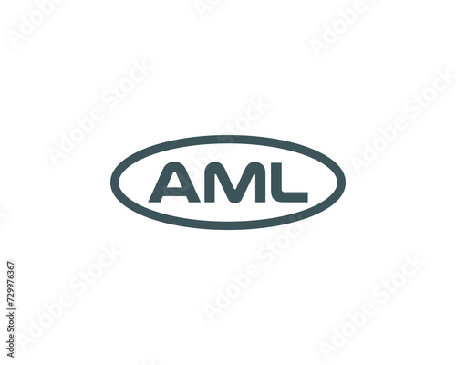 AML Logo design vector template