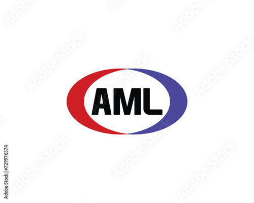 AML Logo design vector template