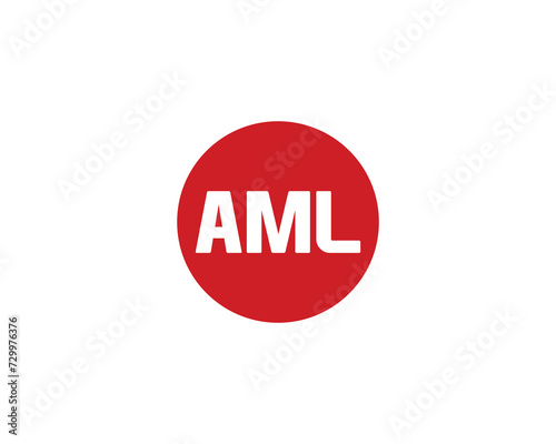 AML Logo design vector template