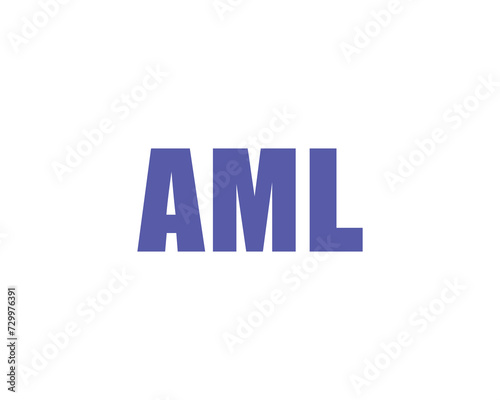 AML Logo design vector template