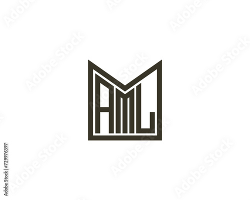 AML Logo design vector template