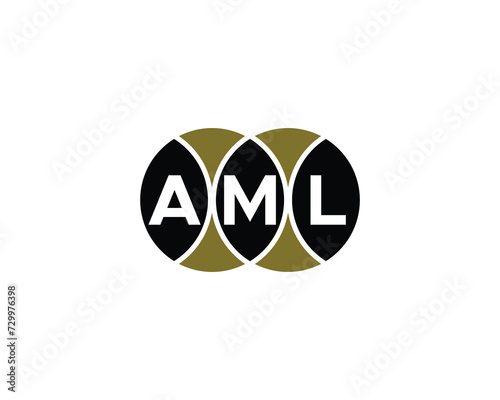AML Logo design vector template
