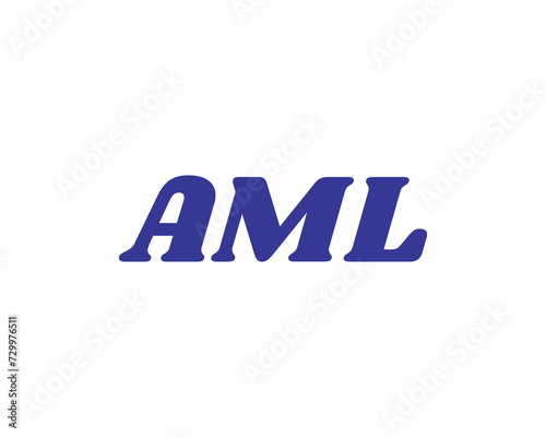AML Logo design vector template