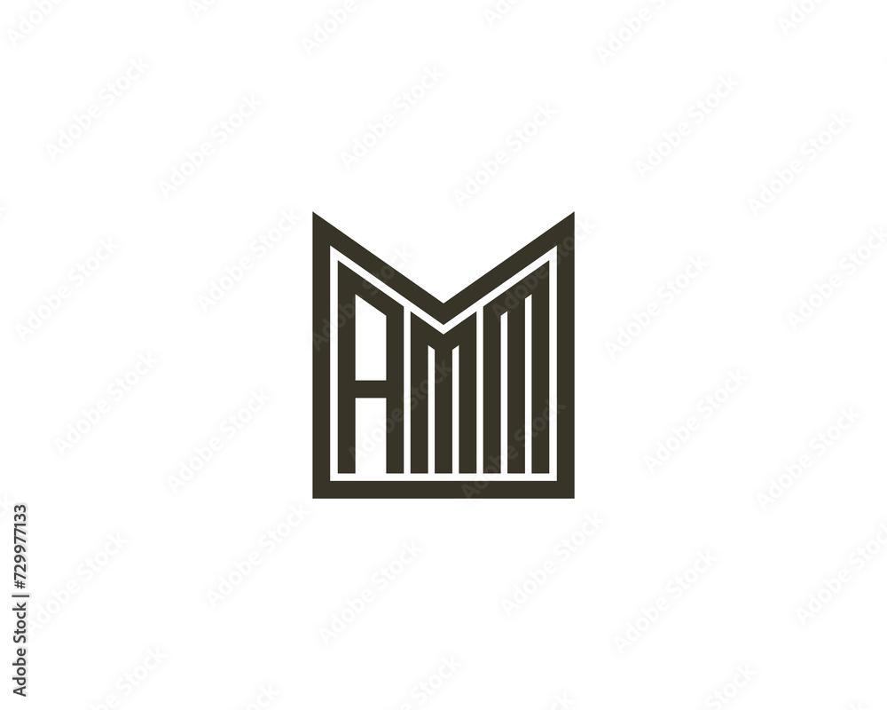 AMM Logo design vector template