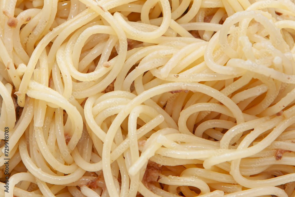 Pasta with tuna background. Quick and flavorful dish, delicious and satisfying meal Pasta with tuna background. Quick and flavorful dish, delicious and satisfying meal