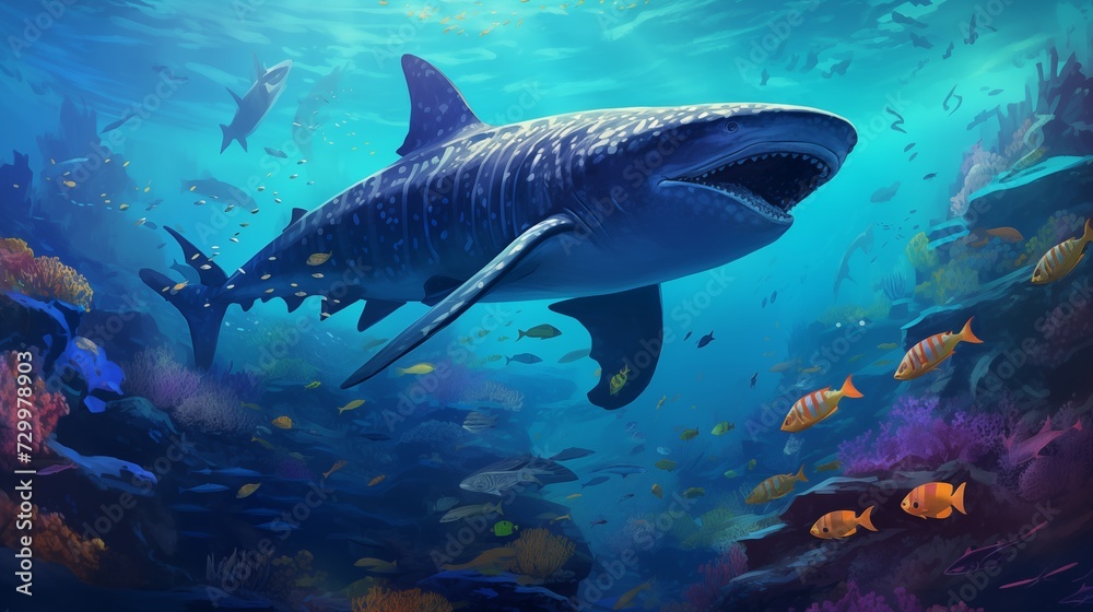 Whale-Shark Coral Cleaning Armada