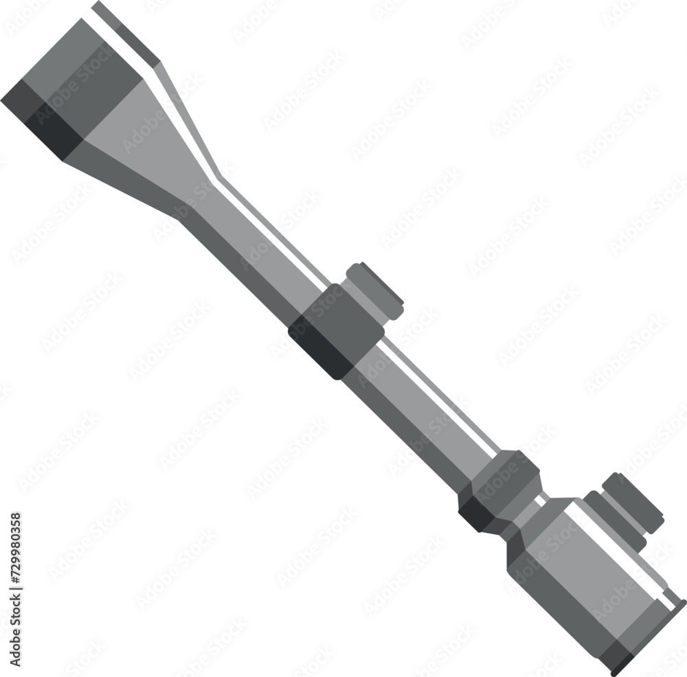 Optical Sight Isolated Icon in Flat Style. Vector Illustration Optical Sight Isolated Icon in Flat Style. Vector Illustration