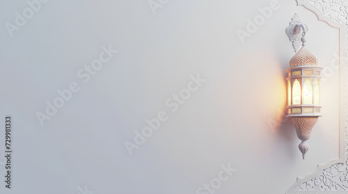 Arabic candle lantern, Ramadan kareem background