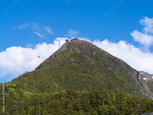 Rampestreken viewpoint (537 meters above sea level) is one of the most popular hikes in Åndalsnes. photo