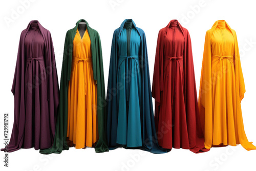 Robes and Gown Design Style Isolated On Transparent Background