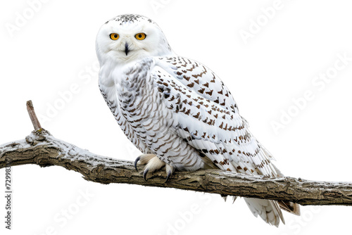 Snowy Owl Isolated on Transparent Background © MSS Studio