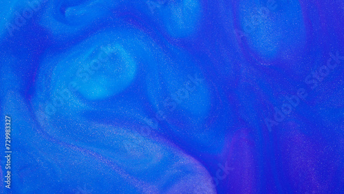Liquid Blue And Purple Paint