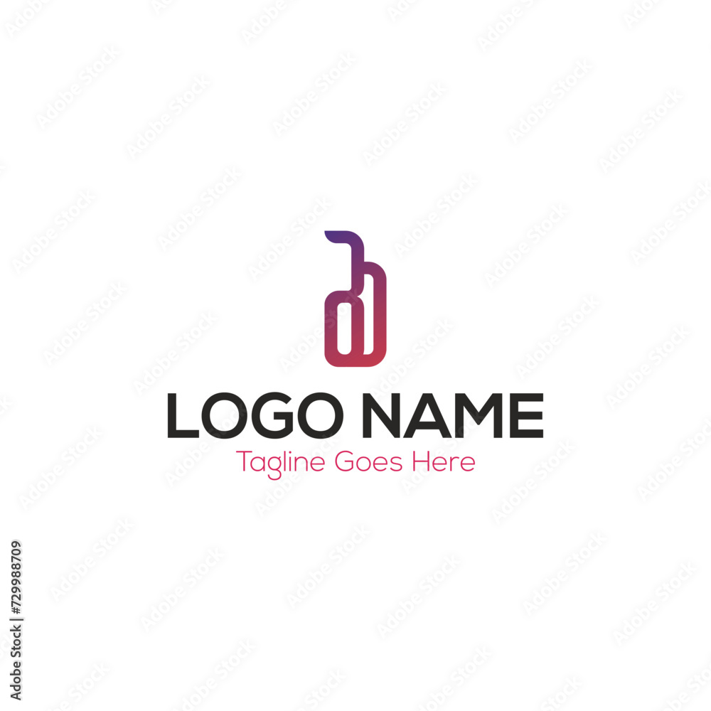 Obraz premium BD Letter Logo Design