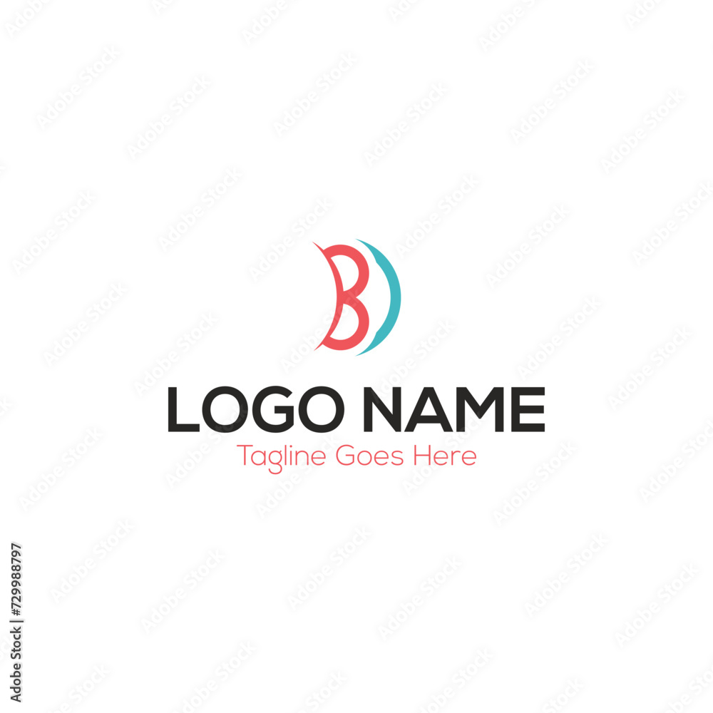 BD Letter Logo Design