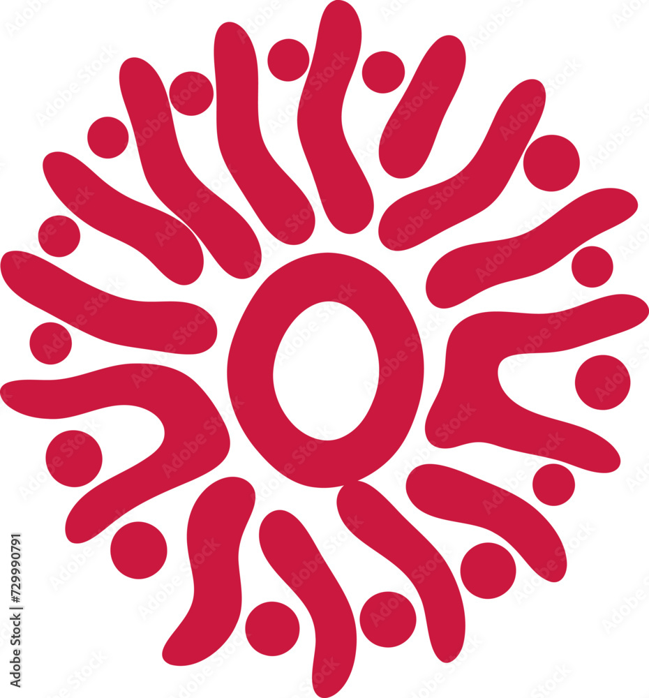 Round shape illustration. Abstract circle pattern hand drawing design element Round shape illustration. Abstract circle pattern hand drawing design element