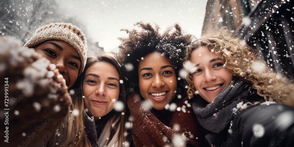 Friends taking a selfie together with smiles , taking a selfie, smiles, friends Friends taking a selfie together with smiles , taking a selfie, smiles, friends
