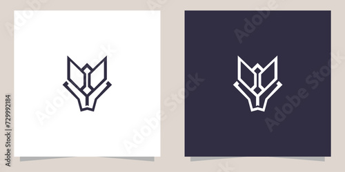 fox logo design vector