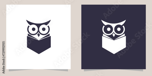 owl logo design vector
