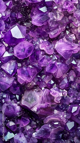Amethyst purple gemstone background 