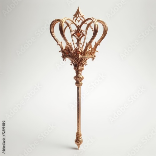 antique golden magic staff
