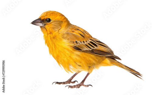 Stunning Weaver Bird Isolated on Transparent Background PNG.