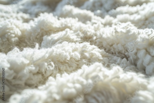 Soft White Wool Texture Background for Plush Decor and Textile Design