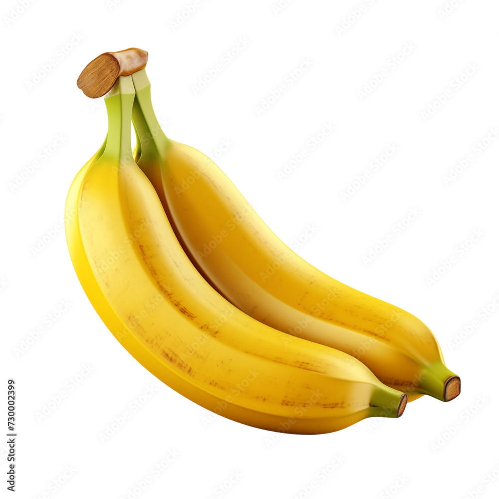 banana isolated on transparent background
