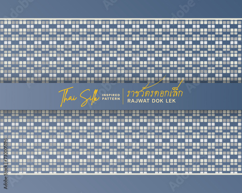 Seamless pattern background. Inspired by traditional North Eastern Thai silk pattern.